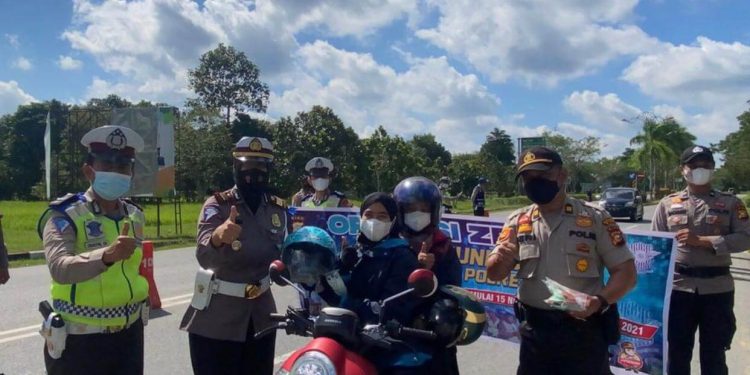 Dalam Rangka  Ops Zebra Lancang Kuning 2021, Satlantas Polres Siak