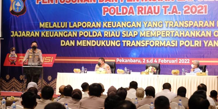 9 Kali Raih WTP, Kapolda Riau Intruksikan Seluruh Jajaran Optimalkan Penyusunan Anggaran