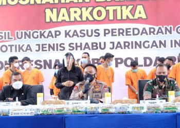 Polda Riau Musnahkan 82,94 KG Sabu, Wagub Riau Apresiasi Tinggi Kinerja Kapolda dan Jajaran.