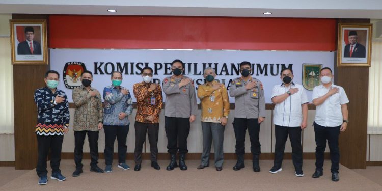 Persiapan Perhelatan Nasional Pemilu 2024, Kapolda Riau jalin Koordinasi dengan KPU Riau
