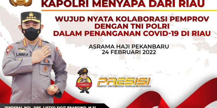 Kapolri Jenderal Listyo Sigit Kunjungi Riau, Hari Ini Tinjau Isoter