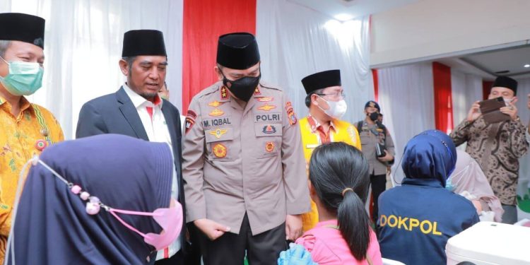 Program 1 Juta Vaksin Bersama PBNU, Kapolda Irjen Iqbal Optimis Vaksinasi Riau Lampaui Target