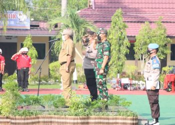 Polres Siak Gelar Apel Kesiapsiagaan Penanggulangan Bencana Karhutla Tahun 2022