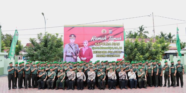 Kunjungi Kodim 0302/Inhu, Kapolda Riau Irjen Iqbal : Jaga dan Tingkatkan Sinergitas Soliditas TNI – Polri untuk Masyarakat