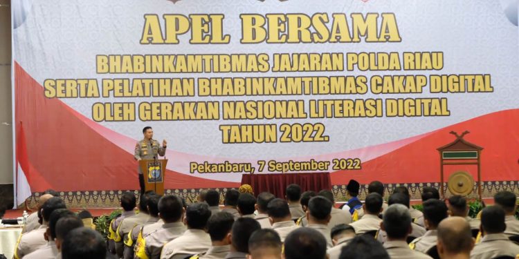 Gelar Pelatihan Cakap Digital, Kapolda Riau Irjen Iqbal : Kamampuan Teknis dan Literasi Digital Sangat Penting Dikuasai Bhabinkamtibmas.