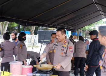 Terima Curhatan Masyarakat, Direktorat Samapta Polda Riau Punya Cara Unik. Sediakan Sarapan Gratis