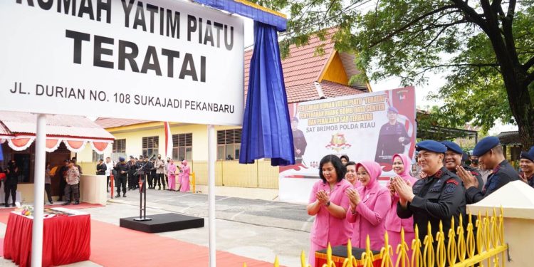 Sempena Ulang Tahun Brimob ke 77, Kapolda Riau Resmikan Rumah Yatim Piatu ‘Teratai’