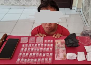 Simpan 43 Paket Diduga Narkotika Jenis Shabu, Seorang Wanita Paruh Baya Diamankan Satres Narkoba Polres Siak