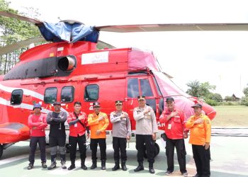 Kapolres Siak Polda Riau AKBP Ronald Sumaja Pimpin Anev dan Konsolidasi serta buka pelatihan gabungan dalam rangka mengoptimalkan Back-Up HeliTrack