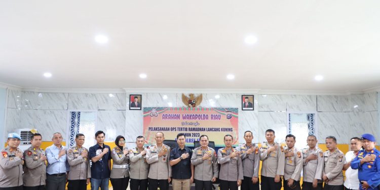 Lakukan Kunker Optimalisasi Pelaksanaan Ops Tertib Ramadhan LK 2023 ke Polres Siak, Wakapolda Riau Apresiasi AKBP Ronald Sumaja