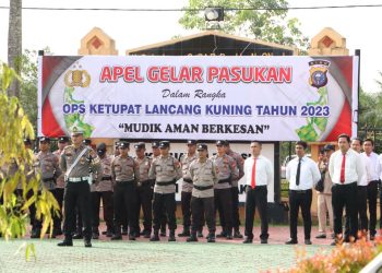 Pimpin Apel Gelar Pasukan Ops Ketupat Lancang Kuning 2023, Wakil Bupati Siak Sampaikan Amanat Kapolri