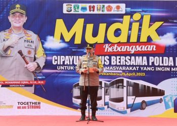 Bersama Cipayung Plus, Polda Riau Lepas Mudik Kebangsaaan di Mapolda Riau