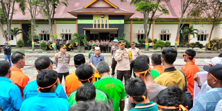 Polri Siapkan Ratusan Personel Amankan Peringatan May Day Hari ini di Kecamatan Tualang