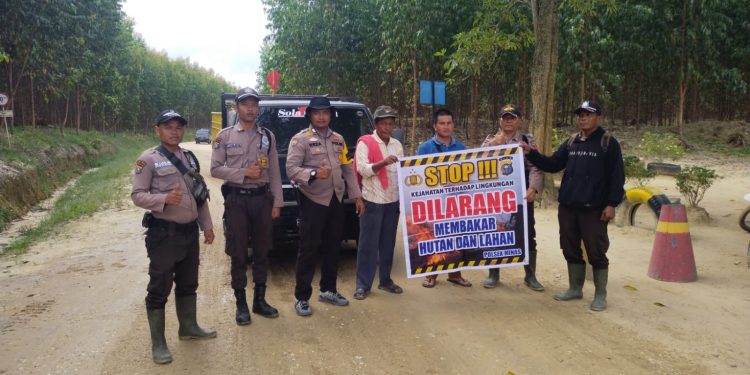 Konsisten Cegah Karhutla, Polres Siak Lakukan Hal Ini