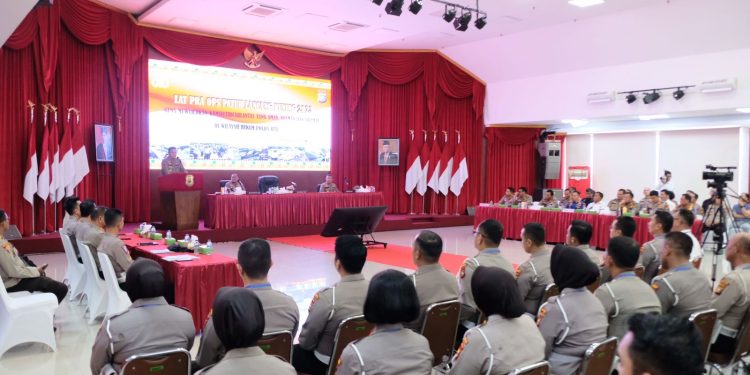 Kapolda Riau Buka Latihan Pra Operasi Patuh Lancang Kuning 2023