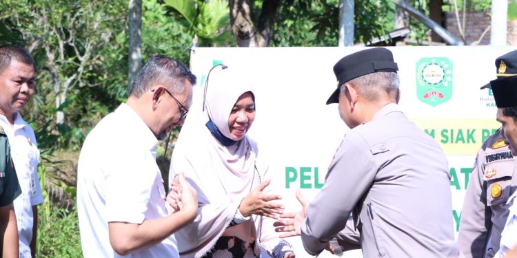 Polres Siak Gelar Peletakan Batu Pertama Program Bedah Rumah Presisi