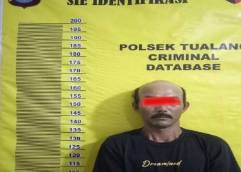 Pelaku Persetubuhan Anak di Bawah Umur diamankan oleh tim Opsnal Polsek Tualang