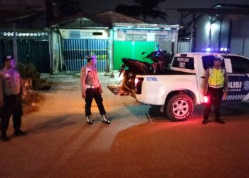 Polsek Tualang amankan tiga unit motor balap Liar