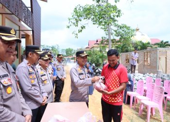 Kurban Presisi, Polres Siak Potong 7 Ekor Sapi. Kapolres : Bentuk Keikhlasan Wujudkan Personel Yang Presisi