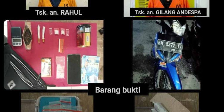 Dua Orang Pria Di Kelurahan Kampung Dalam Kecamatan Siak Di Amankan Tim Opsnal Satres Narkoba Polres Siak, Diduga Pelaku Penyalahgunaan Narkotika