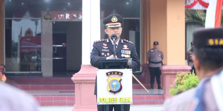 polres siak gelar upacara peringatan hut ri ke - 78