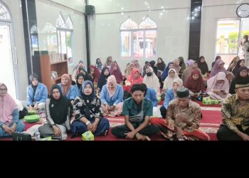 Kapolsek Tualang berkolaborasi dengan Amil Zakat konsumtif di Masjid Al-Mujahirin