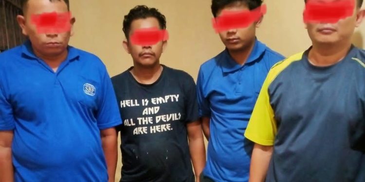 Empat Pelaku Penggelapan Barang Milik PTIKPP Perawang diamankan Tim Opsnal Polsek Tualang