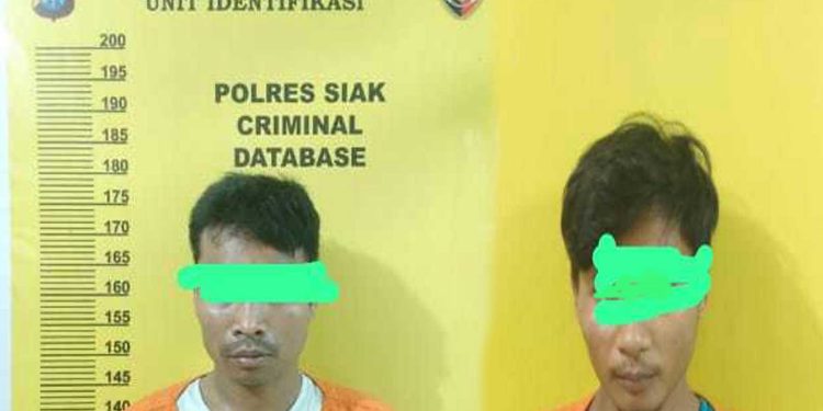 Satres Narkoba Polres Siak Amankan Dua Orang Pria Dusun Takolu