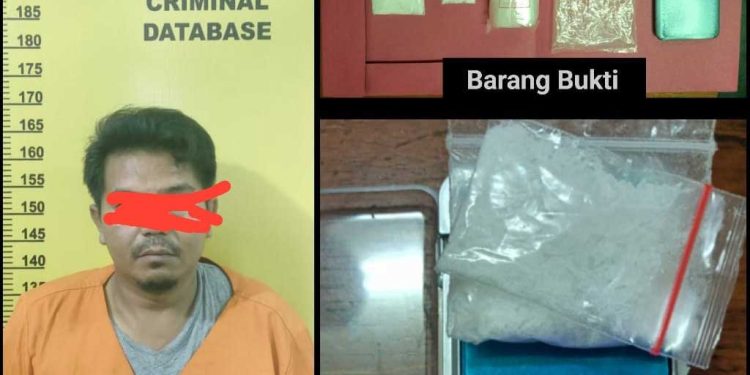 Tim Opsnal Satres Narkoba Polres Siak Amankan Satu Orang Pria Diduga Pelaku Penyalahgunaan Narkotika.