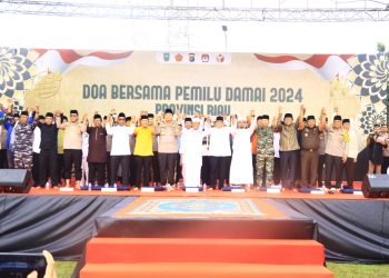 Gelar Doa Bersama, Kapolda Riau: Puncak dari Cooling System Wujudkan Pemilu Damai