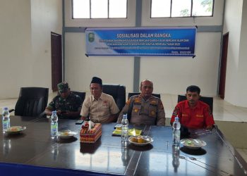 Kapolsek Siak Laksanakan Sosialisasi Pencegahan Karhutla Di Kecamatan Mempura Kabupaten Siak