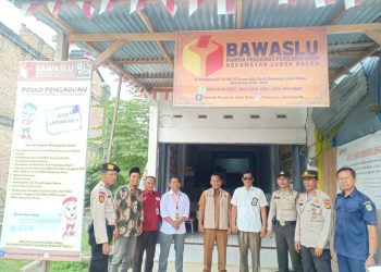 Jaga keamanan jelang Pemilu 2024, Polsek Lubuk Dalam sambangi Panwascam dan PPK Kecamatan Lubuk Dalam