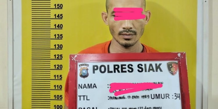Tim Opsnal Satres Narkoba Polres Siak Amankan Satu Orang Pria Diduga Pelaku Penyalahgunaan Narkotika.