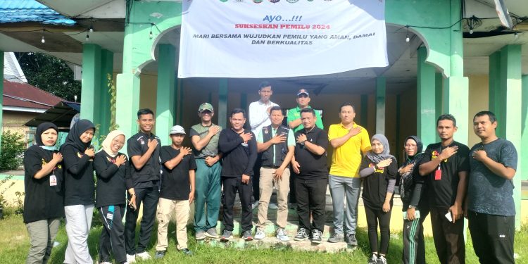 Ini Cara Polsek Kandis Cooling System,Deklarasikan Pemilu Damai