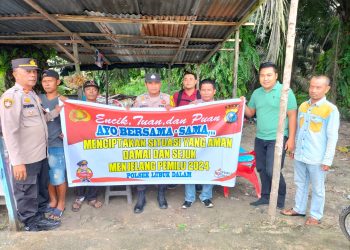 Polsek Lubuk Dalam Sambangi Masayarakat Sampai Pelosok Dusun Ciptakan Pemilu 2024 Aman Dan Damai