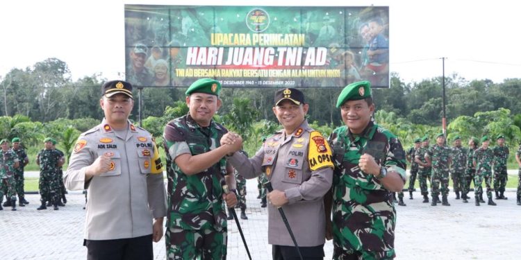 AKBP Asep Sujarwadi Bersinergi Dengan TNI, Apel Bersama Wujudkan Cooling System Jelang Pemilu 2024