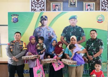 Cooling System Dengan Peduli Anak Stunting AKBP Asep Sujarwadi Bersinergi Dengan Dandim 0322 Siak Jadi Orang Tua Asuh