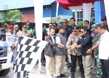 Kapolres Siak Mewakili Polda Riau Dalam Rangka Pengamanan Serah Terima Surat Suara Pemilu 2024 