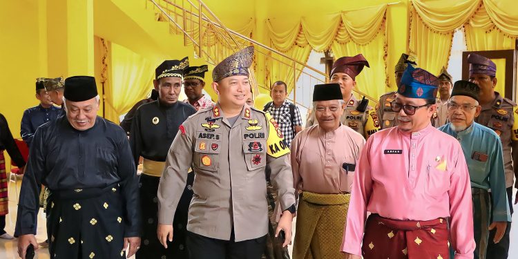 Dalam Rangka Cooling System, Kapolres Siak Silahturahmi Ke Lembaga Adat Melayu Riau (LAMR) Siak