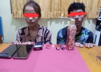 Tim Opsnal Polsek Bungaraya amankan 2 (dua) orang Pelaku Narkotika Jenis Sabu-sabu