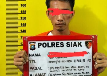 Tim Opsnal Satres Narkoba Polres Siak Amankan satu Orang Pria Diduga Pelaku Penyalahgunaan Narkotika
