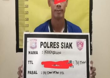 Tim Unit Reskrim Polsek Lubuk Dalam Amankan Satu Orang Pria Diduga Pelaku Penyalahgunaan Narkotika
