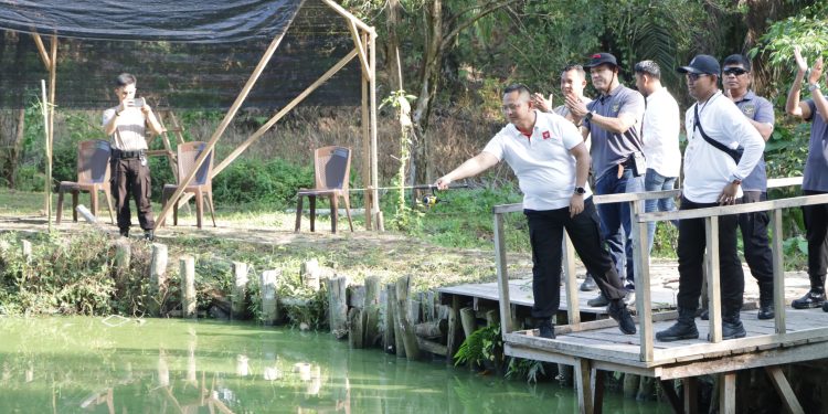 Semangat Menyambut Hari Bhayangkara ke-78, Kapolres Siak AKBP Asep Sujarwadi Buka Lomba Mancing Polres Siak