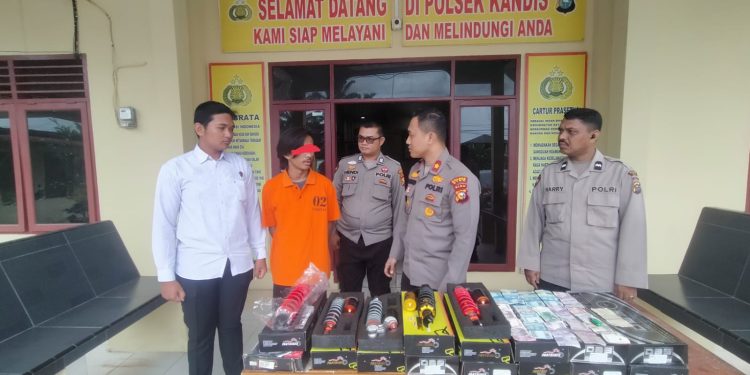 Bobol Toko Variasi Motor, Pelaku Berhasil Diamankan Polsek Kandis