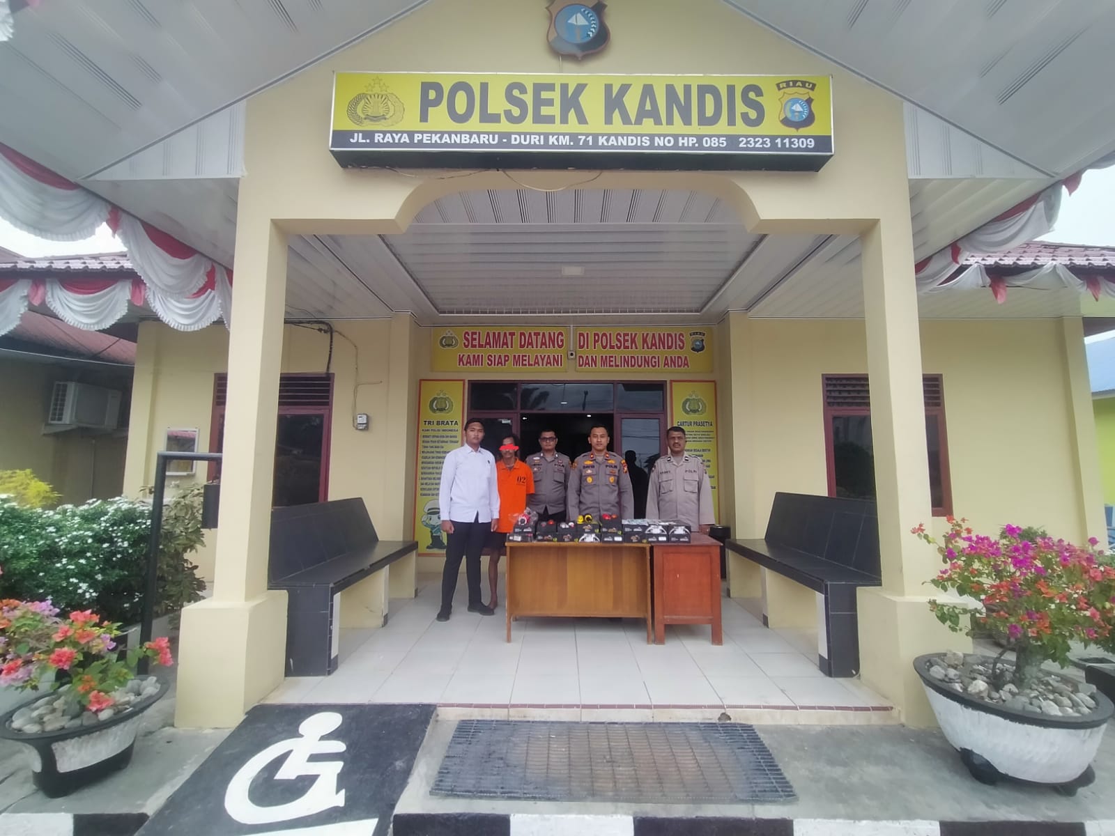 Bobol Toko Variasi Motor, Pelaku Berhasil Diamankan Polsek Kandis