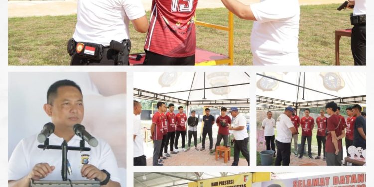Tim Voli Polres Siak Melaksanakan Refreshing Latihan Nembak di Lapangan Tembak Presisi Polres Siak