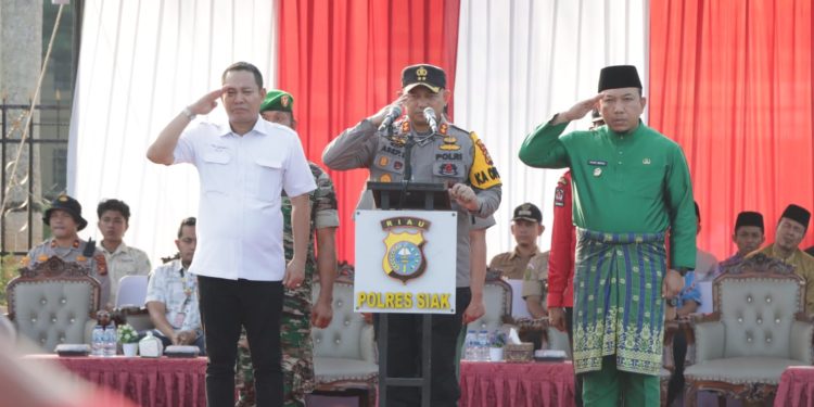 Kapolres Siak AKBP Asep Sujarwadi Pimpin Rakor Dan Gelar Apel Kesiapsiagaan Penanganan Karhutla