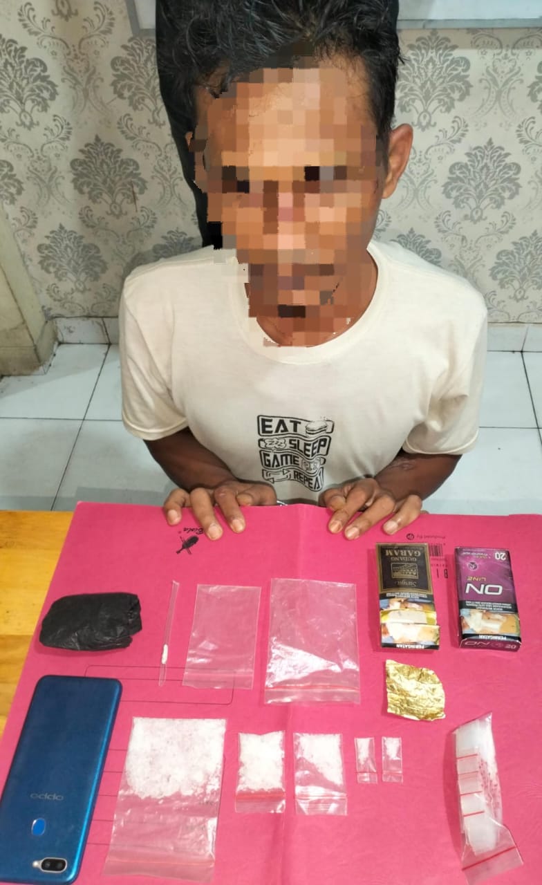 Seorang Pria Di Kecamatan Dayun Diamankan Tim Opsnal Satres Narkoba Polres Siak Diduga Pelaku Penyalahgunaan Narkotika