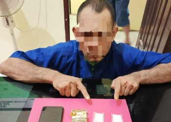 Tim Unit Reskrim Polsek Lubuk Dalam Amankan Satu Orang Pria Diduga Pelaku Penyalahgunaan Narkotika