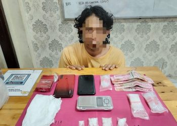 Tim Opsnal Satres Narkoba Polres Siak Amankan Satu Orang Pria Diduga Pelaku Penyalahgunaan Narkotika Di Perawang Kec Tualang